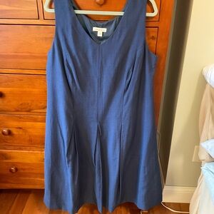 Coldwater Creek Deep Blue Midi Dress